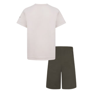 NIKE 3BRAND KIDS DRI- FIT 2 PIECE SET 'CARGO' 8Q0643-EBD