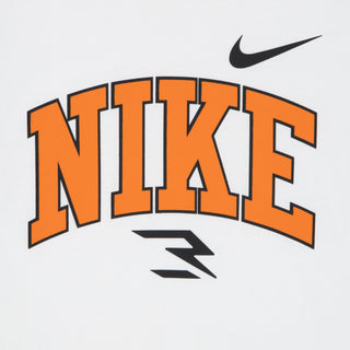 KID'S NIKE 3BRAND SHORT SET 'WHITE/ORANGE/HEMP' 8Q1424-001