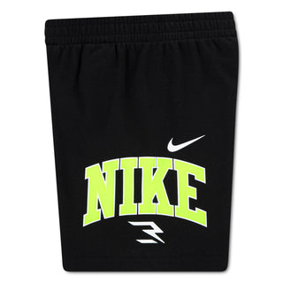 KID'S NIKE 3BRAND SHORT SET 'WHITE/NEON' 8Q1424-C87