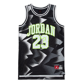 JORDAN KIDS TANK TOP JERSEY  'BLACK/GREEN' 95C655-I2G