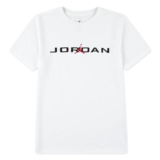 BOYS JORDAN AIR STRETCH T-SHIRT 'WHITE' 95D628-001