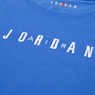 JORDAN KIDS WORDMARK TEE 'SPORT BLUE' 95D634-BB7