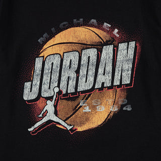 BOYS AIR JORDAN DISTRESSED CHROME T-SHIRT 'BLACK' 95F191-023