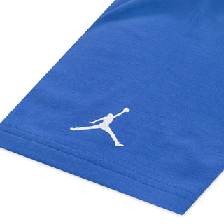 BOYS AIR JORDAN DISTRESSED CHROME T-SHIRT 'SPORT BLUE' 95F191-BB7