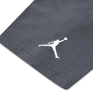 BOYS AIR JORDAN DISTRESSED CHROME T-SHIRT 'IRON GREY' 95F191-GAE