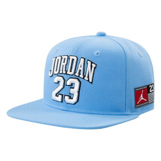 JORDAN KIDS FLATBRIM CAP 8-20YRS 'BLUE JERSEY' 9A0781-B9F