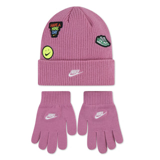 GIRLS NIKE BEANIE SET 'MAGIC FLAMINGO' 9A3135-ACG