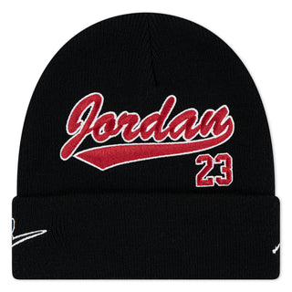 KIDS JORDAN VARSITY BEANIE 'BLACK' 9A9095-023