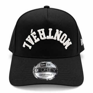 NEW ERA 9FORTY A-FRAME UPSIDE DOWN MONTREAL "BLACK/WHITE"