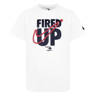NIKE 3BRAND KIDS FIRED UP SWOOSH TEE 'WHITE' 9Q0452-001