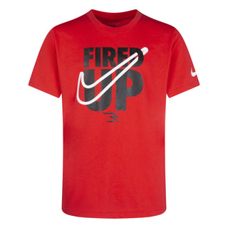 NIKE 3BRAND KIDS FIRED UP SWOOSH TEE 'ACTION RED' 9Q0452-R52