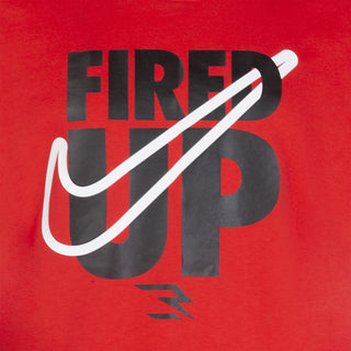 NIKE 3BRAND KIDS FIRED UP SWOOSH TEE 'ACTION RED' 9Q0452-R52