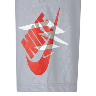 NIKE 3BRAND KIDS ESSENTIAL MESH SHORTS 'WOLF GREY' 9Q0576-G3A