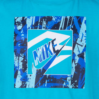 NIKE 3BRAND KIDS PAINT STROKE MASH UP TEE 'CHLORINE BLUE' 9Q0715-B8X