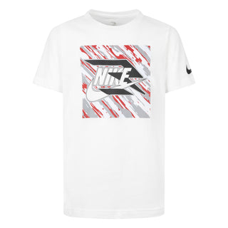NIKE 3BRAND KIDS PAINT STROKE SQUARE TEE 'WHITE' 9Q0807-001