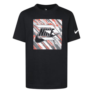 NIKE 3BRAND KIDS PAINT STROKE SQUARE TEE 'BLACK' 9Q0807-023