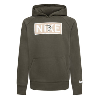 NIKE 3BRAND KIDS PLATE LOGO HOODIE 'CARGO' 9Q0867-EBD