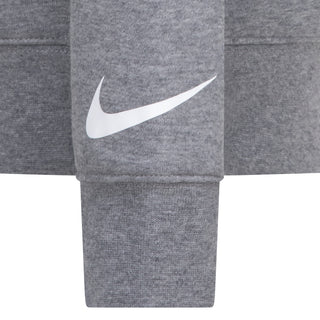 NIKE 3BRAND KIDS SMALL MASHUP PO HOODIE 'CARBON HEATHER' 9Q0868-GEH