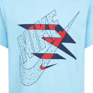 NIKE 3BRAND KIDS ICON DUO TEE 'STILL BLUE' 9Q1054-B9N