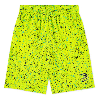 NIKE 3BRAND KIDS MESH AOP SHORTS 'VOLT' 9Q1108-F68