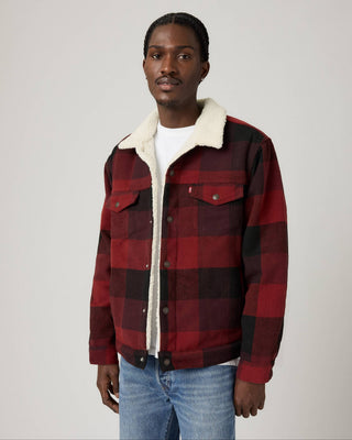 MEN'S LEVI'S Relaxed Fit Plaid Trucker Jacket A60300011