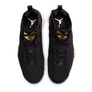 MEN'S AIR JORDAN TRUE FLIGHT BLACK/METALLIC GOLD-WOLF GREY-WHITE 342964-070
