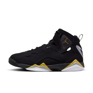 MEN'S AIR JORDAN TRUE FLIGHT BLACK/METALLIC GOLD-WOLF GREY-WHITE 342964-070