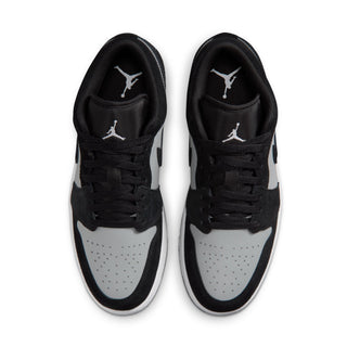 MENS AIR JORDAN ONE LOW "BLACK/LIGHT SMOKE GREY" 553558-048