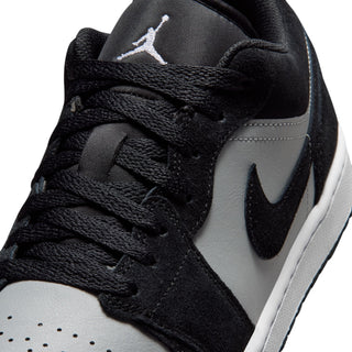 MENS AIR JORDAN ONE LOW "BLACK/LIGHT SMOKE GREY" 553558-048