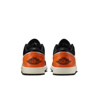 MEN'S JORDAN 1 LOW "BLACK STARFISH WHITE SAIL" 553558-081
