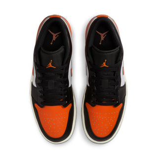 MEN'S JORDAN 1 LOW "BLACK STARFISH WHITE SAIL" 553558-081
