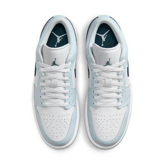 MEN'S AIR JORDAN 1 LOW "AURA/SQUADRON BLUE" 553558-400