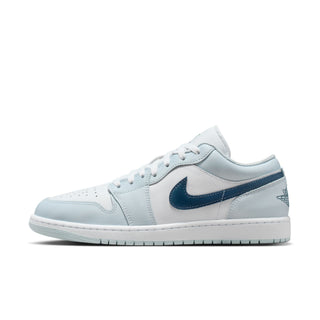 MEN'S AIR JORDAN 1 LOW "AURA/SQUADRON BLUE" 553558-400