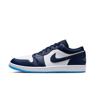 MEN'S AIR JORDAN 1 LOW "MIDNIGHT NAVY/UNIVERSITY BLUE" 553558-404