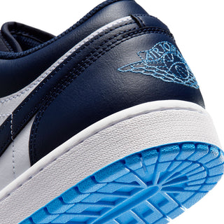 MEN'S AIR JORDAN 1 LOW "MIDNIGHT NAVY/UNIVERSITY BLUE" 553558-404