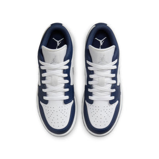 (GS) JORDAN 1 LOW 'MIDNIGHT NAVY/WOLF GREY'  553560-141