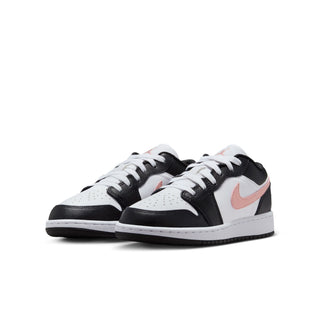 (GS) JORDAN 1 LOW "WHITE BLACK RUST PINK" 553560-165