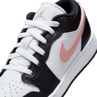 (GS) JORDAN 1 LOW "WHITE BLACK RUST PINK" 553560-165