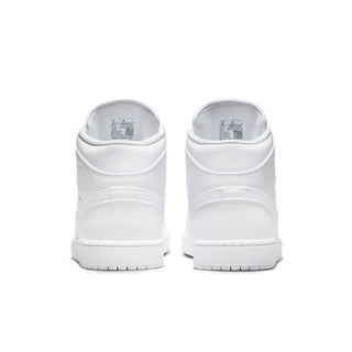 MEN'S AIR JORDAN 1 MID 'TRIPLE WHITE' 554724-136