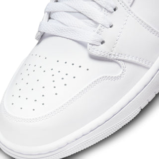MEN'S AIR JORDAN 1 MID 'TRIPLE WHITE' 554724-136