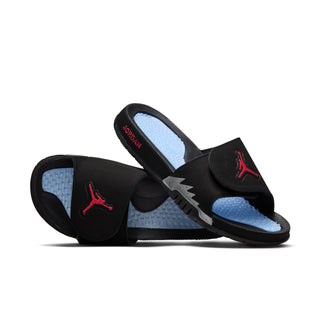 Claquettes Air Jordan Hydro 5 Retro NOIR/ROUGE FEU-ARGENT 555501-061