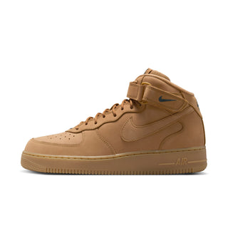MENS NIKE AIR FORCE ONE MID '07 PREMIUM QS "FLAX/WHEAT" 715889-200