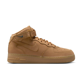 MENS NIKE AIR FORCE ONE MID '07 PREMIUM QS "FLAX/WHEAT" 715889-200
