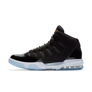 MEN'S AIR JORDAN MAX AURA "BLACK/UNIVERSITY GOLD/WHITE" AQ9084-041