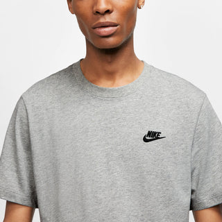 MEN'S NIKE SPORTSWEAR CLUB T-SHIRT 'DK GREY HEATHER/BLACK' AR4997-064