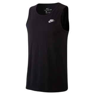 MEN'S NIKE CLUB TANK 'BLACK/WHITE' BQ1260-010
