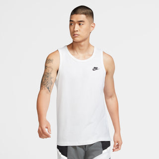 MEN'S NIKE SPORTSWEAR CLUB TANK "WHITE/BLACK" BQ1260-100