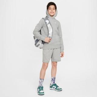 NIKE KIDS SPORTSWEAR CLUB FLEECE HOODIE 'HEATHER GREY' BV3757-063
