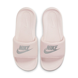 WOMEN'S NIKE VICTORI ONE SLIDE 'BARELY ROSE/METALLIC SILVER' CN9677-600