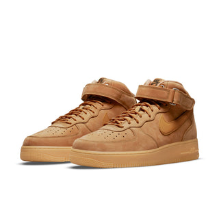 NIKE AIR FORCE 1 MID '07 'FLAX/WHEAT-GUM LIGHT BROWN-BLACK' DJ9158-200